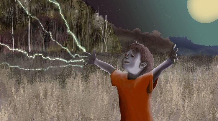 Scary Scene Digital Paintings